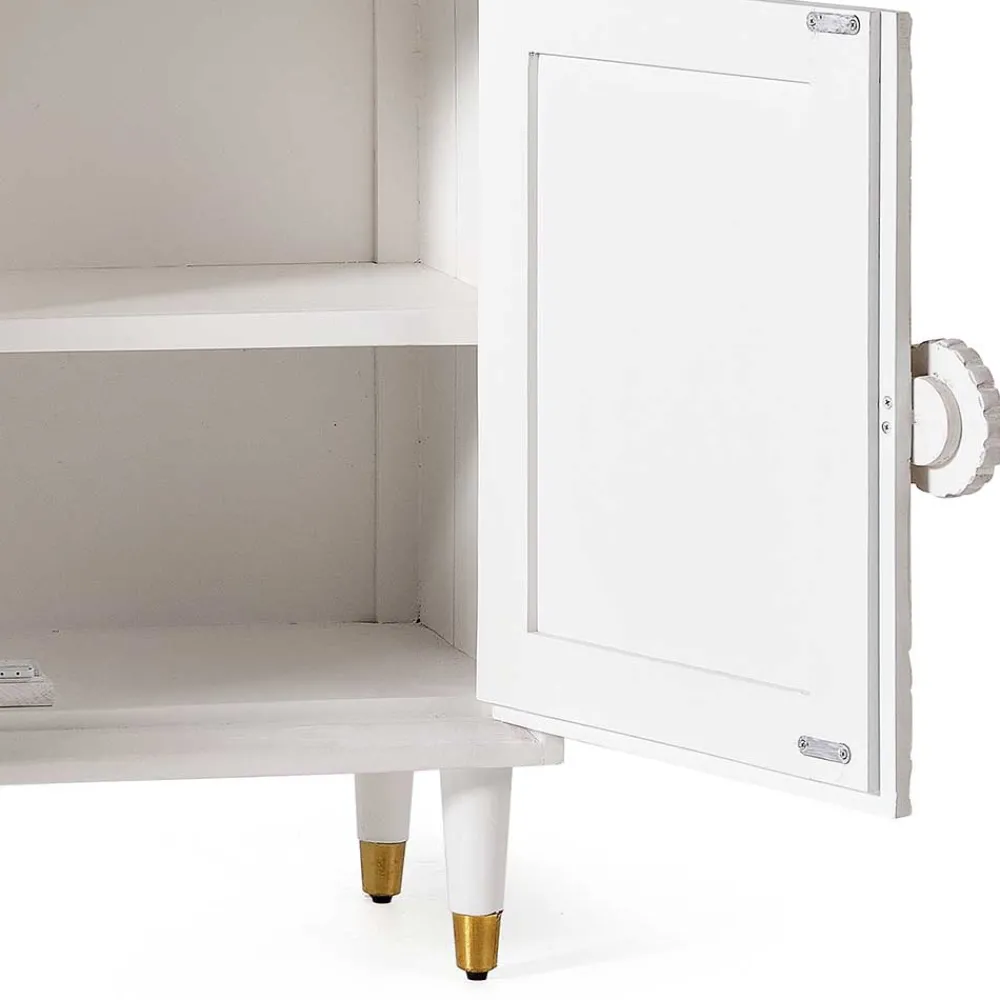 Wohnen Vintage Möbel*Vintage Design Türenkommode aus Mango Massivholz - Triboot