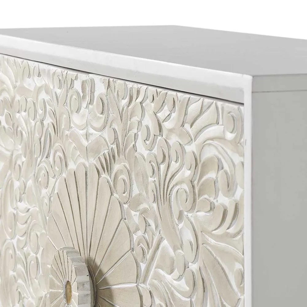 Wohnen Vintage Möbel*Vintage Design Türenkommode aus Mango Massivholz - Triboot