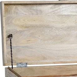 Wohnen Holztruhen*Vintage Design Truhe aus Mangoholz White Wash - Fudorus