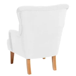 Wohnen Vintage Möbel*Vintage Designsessel in Creme und Buche - Ardit