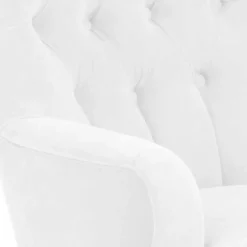 Wohnen Vintage Möbel*Vintage Designsessel in Creme und Buche - Ardit