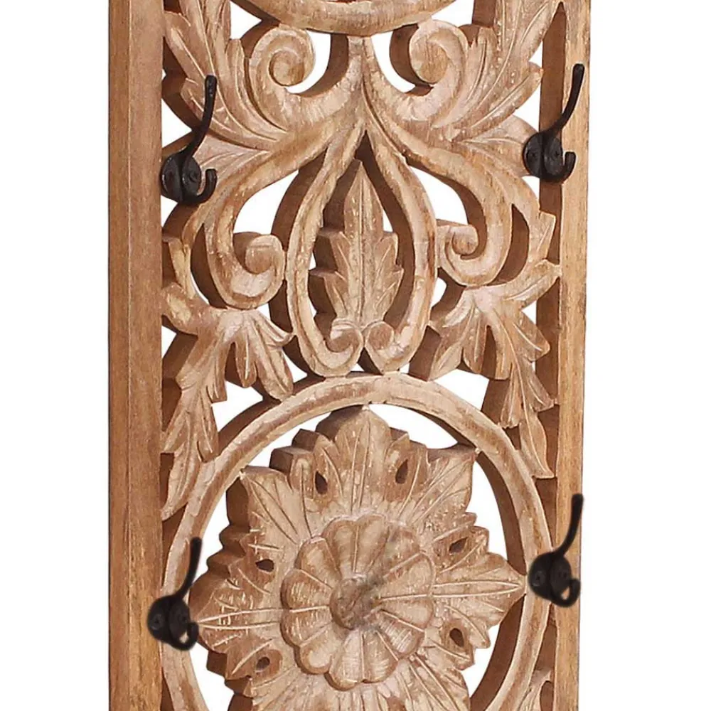 Wohnen Garderoben|Garderoben*Vintage Flurmöbel aus Holz Sandfarben - Runiasa (sechsteilig)