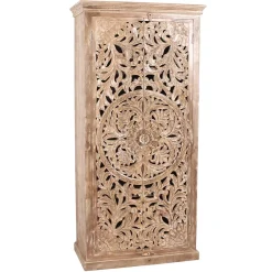 Wohnen Garderoben|Garderoben*Vintage Flurmöbel aus Holz Sandfarben - Runiasa (sechsteilig)