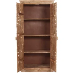 Wohnen Garderoben|Garderoben*Vintage Flurmöbel aus Holz Sandfarben - Runiasa (sechsteilig)