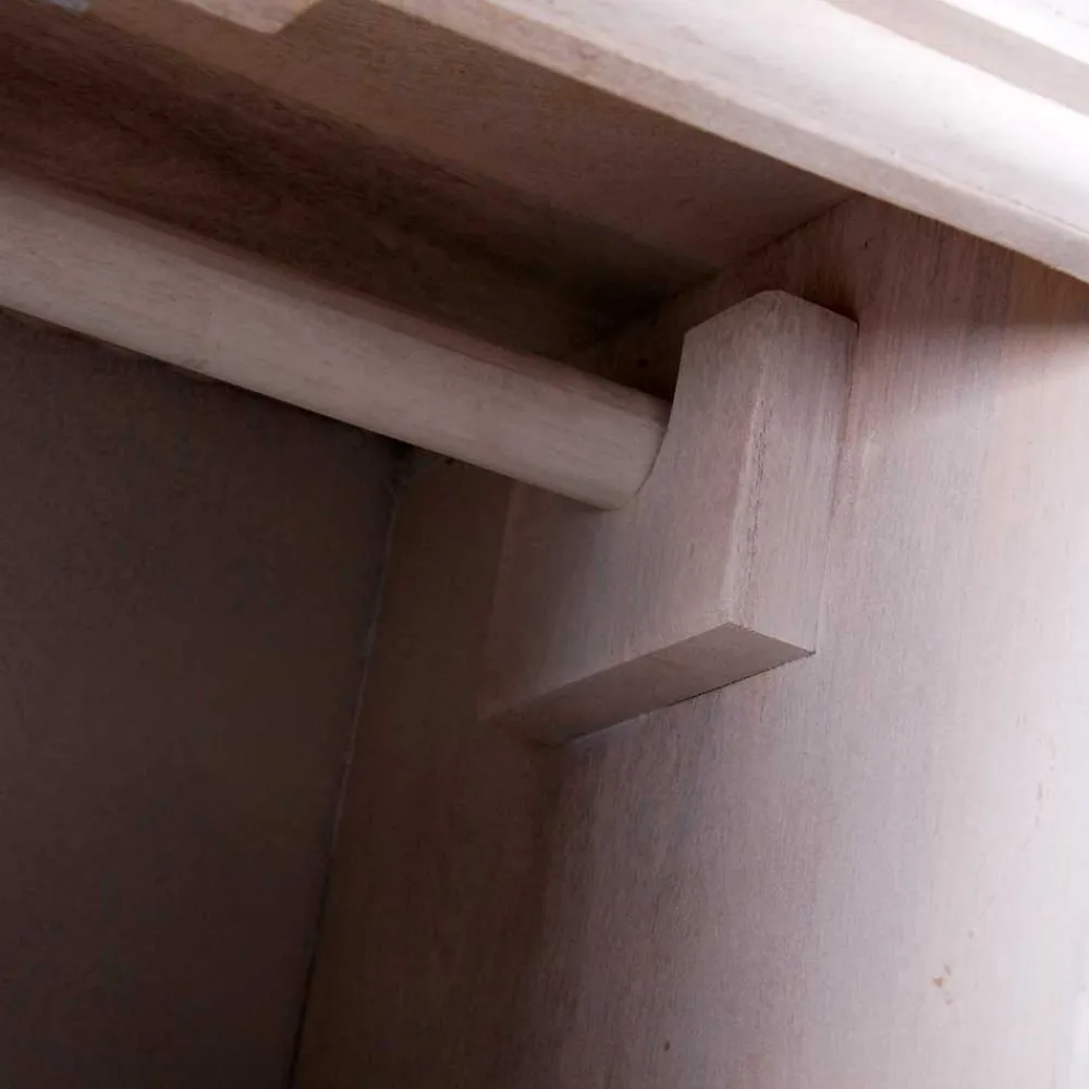 Wohnen Garderoben|Garderoben*Vintage Flurmöbel aus Holz Sandfarben - Runiasa (sechsteilig)