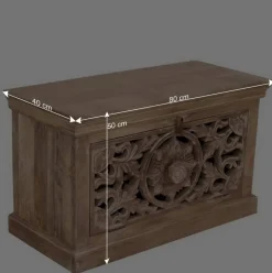 Wohnen Garderoben|Garderoben*Vintage Flurmöbel aus Holz Sandfarben - Runiasa (sechsteilig)