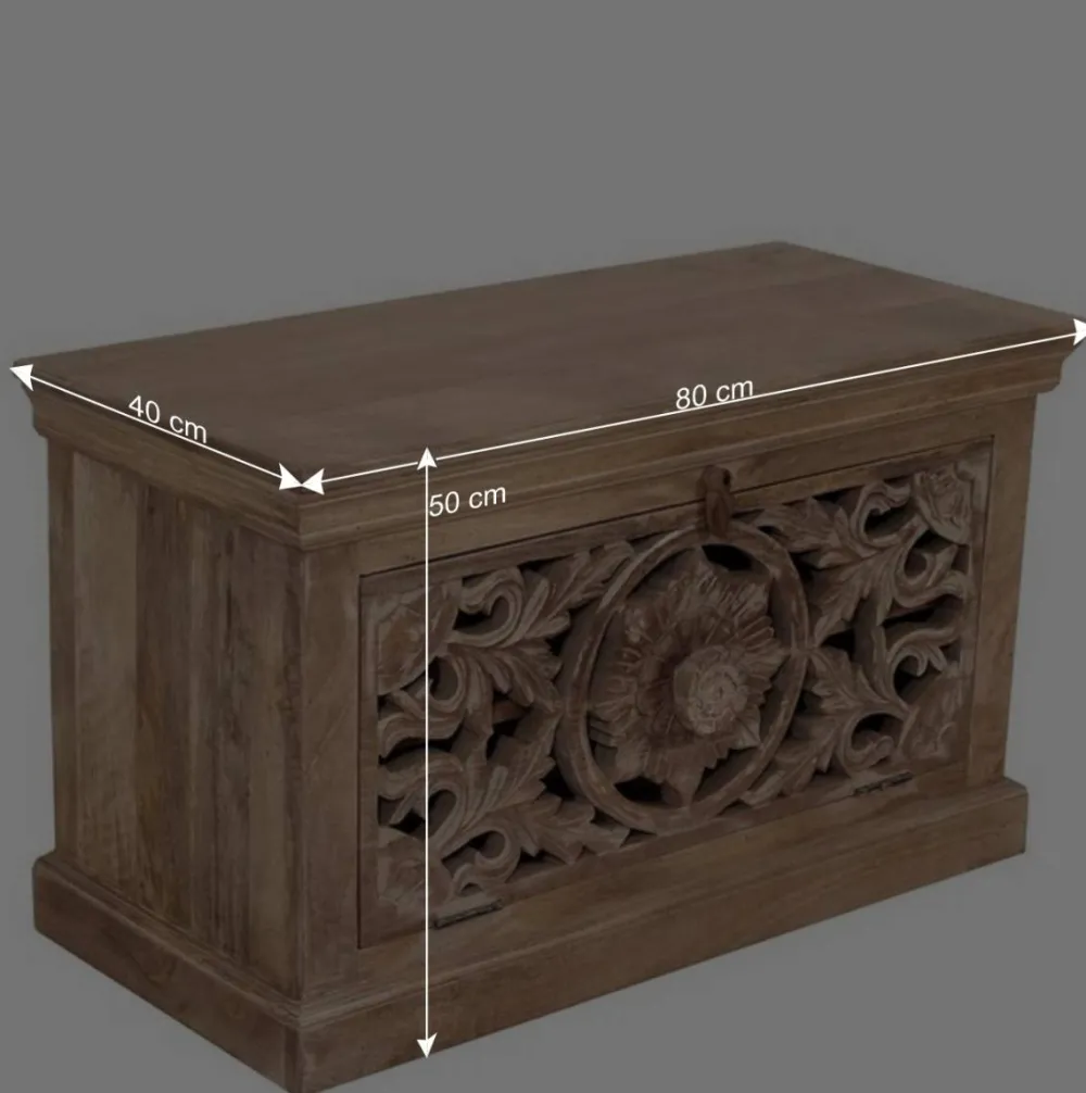 Wohnen Garderoben|Garderoben*Vintage Flurmöbel aus Holz Sandfarben - Runiasa (sechsteilig)