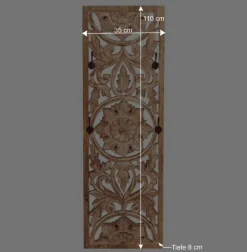 Wohnen Garderoben|Garderoben*Vintage Flurmöbel aus Holz Sandfarben - Runiasa (sechsteilig)