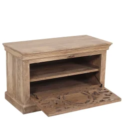 Wohnen Garderoben|Garderoben*Vintage Flurmöbel aus Holz Sandfarben - Runiasa (sechsteilig)