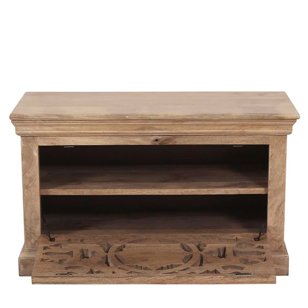 Wohnen Garderoben|Garderoben*Vintage Flurmöbel aus Holz Sandfarben - Runiasa (sechsteilig)