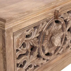 Wohnen Garderoben|Garderoben*Vintage Flurmöbel aus Holz Sandfarben - Runiasa (sechsteilig)