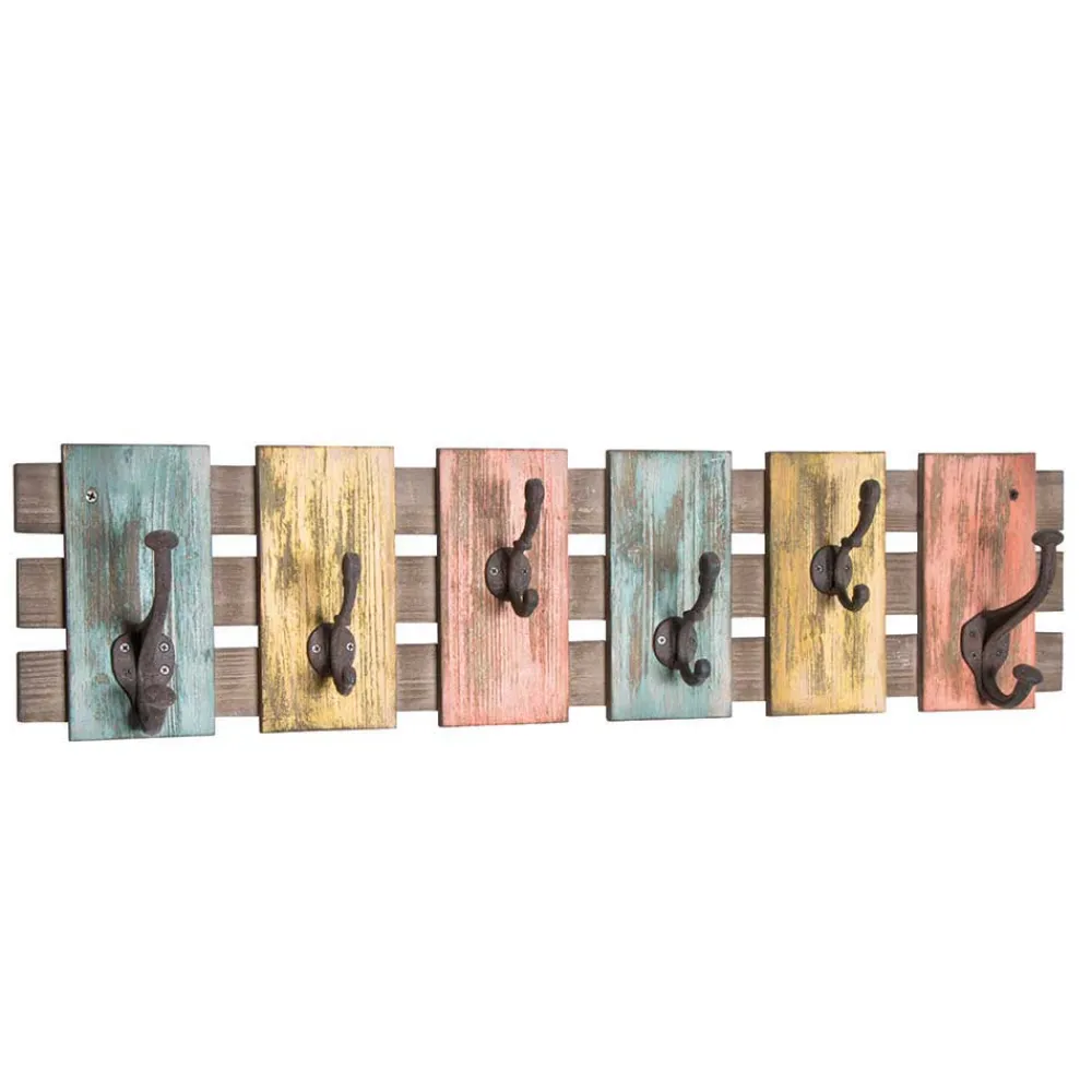 Wohnen Vintage Garderobenleiste Christian aus Tanne massiv