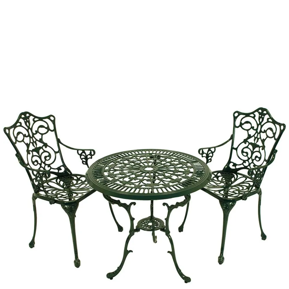 Wohnen Vintage Möbel|Balkonmöbel*Vintage Gartentisch & zwei Armlehnenstühle - Mora (dreiteilig)