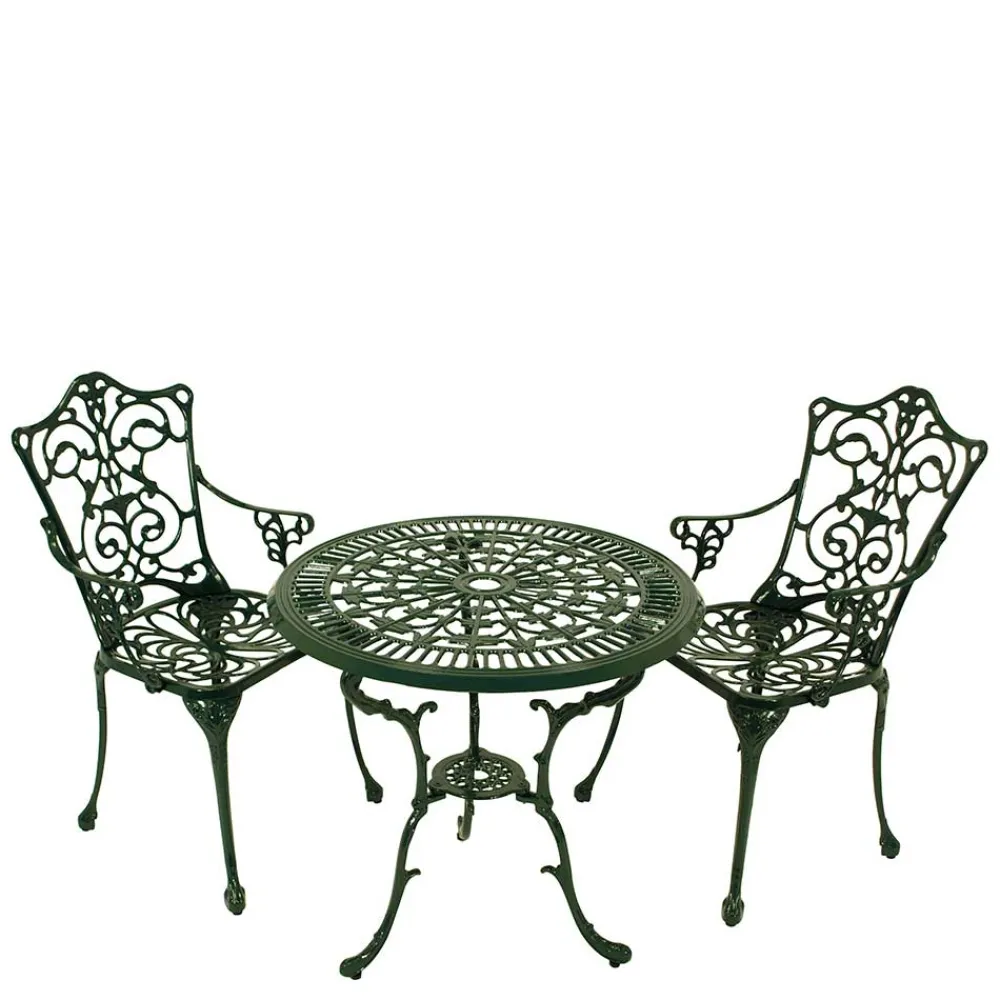 Wohnen Vintage Möbel|Balkonmöbel*Vintage Gartentisch & zwei Armlehnenstühle - Mora (dreiteilig)