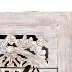 Wohnen Vintage Hochkommode aus Mangoholz White Wash - Fudorus