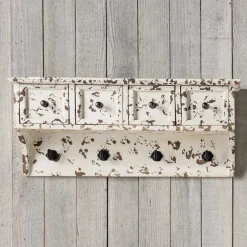 Wohnen Küchenregale|Esszimmerregale*Vintage Küchenregal mit Schubladen & Haken - Naharas