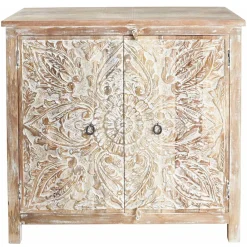 Wohnen Vintage Möbel*Vintage Kommode in Mangobaum White Wash - Jatama