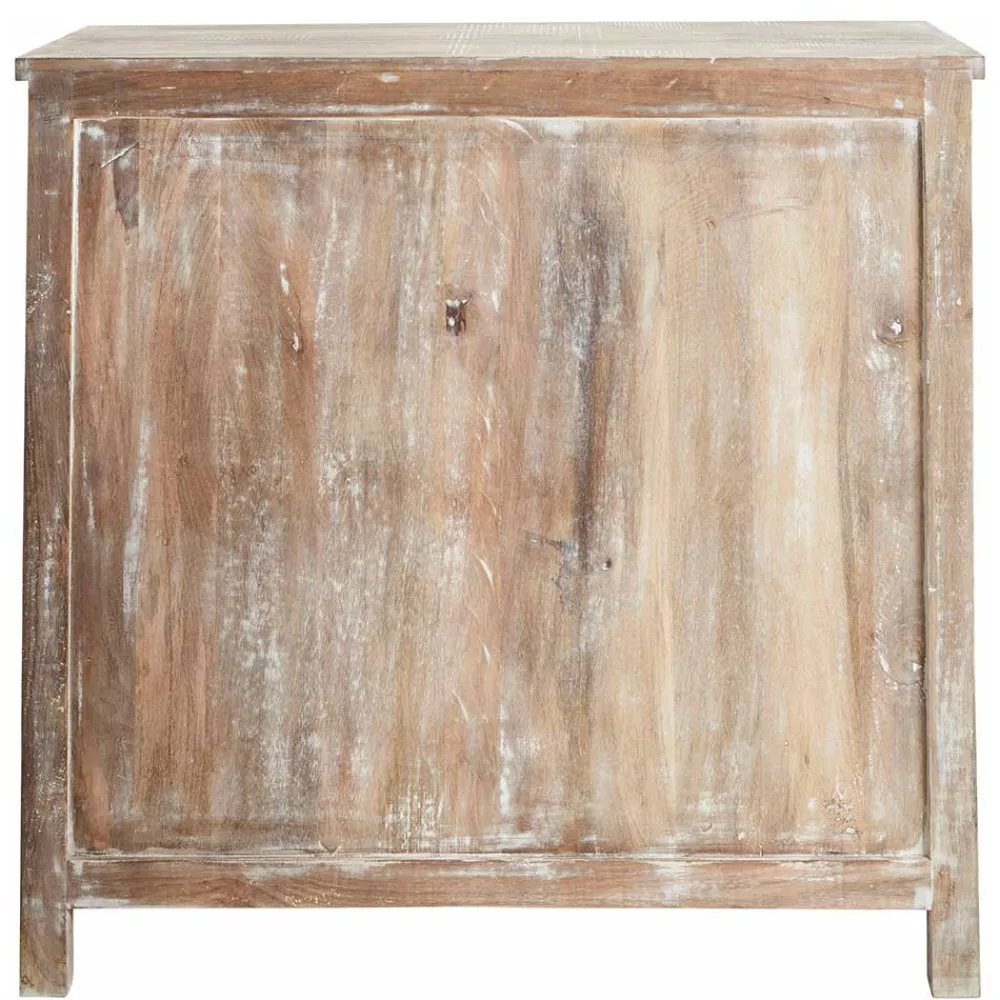 Wohnen Vintage Möbel*Vintage Kommode in Mangobaum White Wash - Jatama