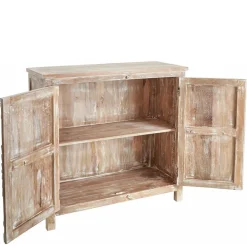 Wohnen Vintage Möbel*Vintage Kommode in Mangobaum White Wash - Jatama