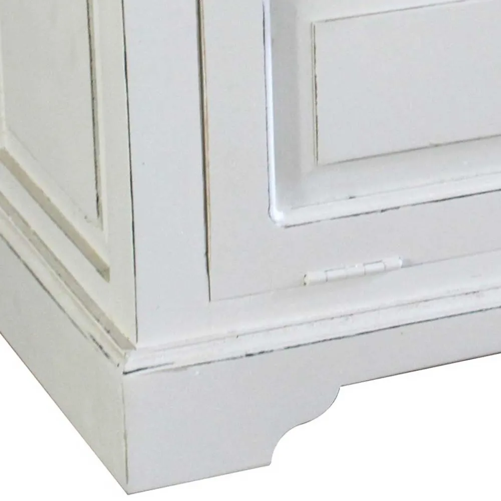 Wohnen Vintage Möbel|Schuhschränke*Vintage Landhaus Schuhbank in Antikweiß - Wittgenstein