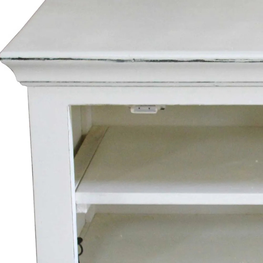 Wohnen Vintage Möbel|Schuhschränke*Vintage Landhaus Schuhbank in Antikweiß - Wittgenstein