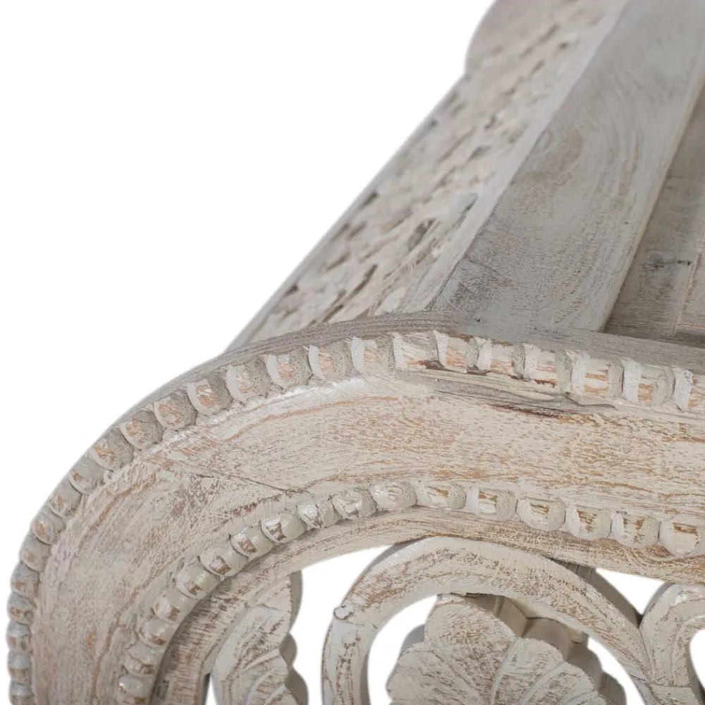 Wohnen Vintage Opiumtisch in Mangoholz White Wash - Hovalta