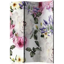 Wohnen Vintage Romantik Paravent mit Rosen Motiv - Eodoro