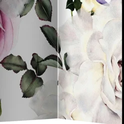 Wohnen Vintage Romantik Paravent mit Rosen Motiv - Eodoro