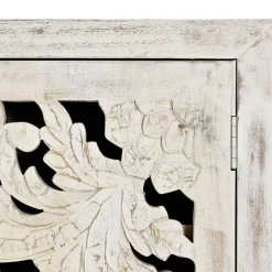 Wohnen Vintage Schrank in Mangoholz White Wash - Fudorus