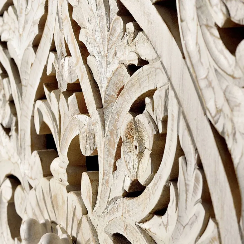 Wohnen Vintage Schrank in Mangoholz White Wash - Fudorus