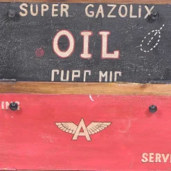 Wohnen Vintage Möbel|Schuhschränke*Vintage Schuhschrank Creek in Braun Bunt