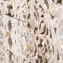 Wohnen Vintage Sideboard in Mangoholz White Wash - Fudorus