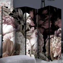 Wohnen Vintage Style Paravent mit Blumenmotiv bedruckt - Borgionsa