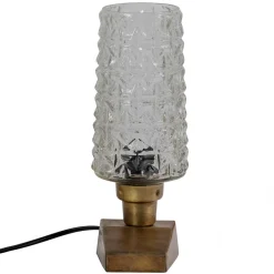 Wohnen Lampen & Leuchten*Vintage Tischleuchten aus Strukturglas - Acristodad (2er Set)