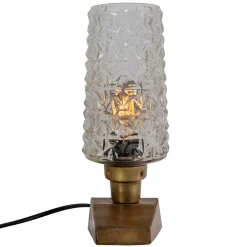 Wohnen Lampen & Leuchten*Vintage Tischleuchten aus Strukturglas - Acristodad (2er Set)