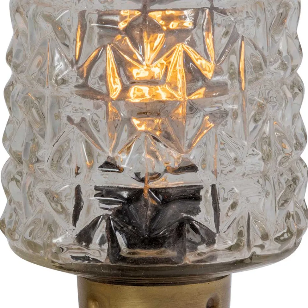 Wohnen Lampen & Leuchten*Vintage Tischleuchten aus Strukturglas - Acristodad (2er Set)