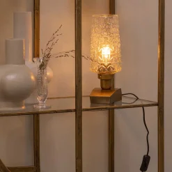 Wohnen Lampen & Leuchten*Vintage Tischleuchten aus Strukturglas - Acristodad (2er Set)