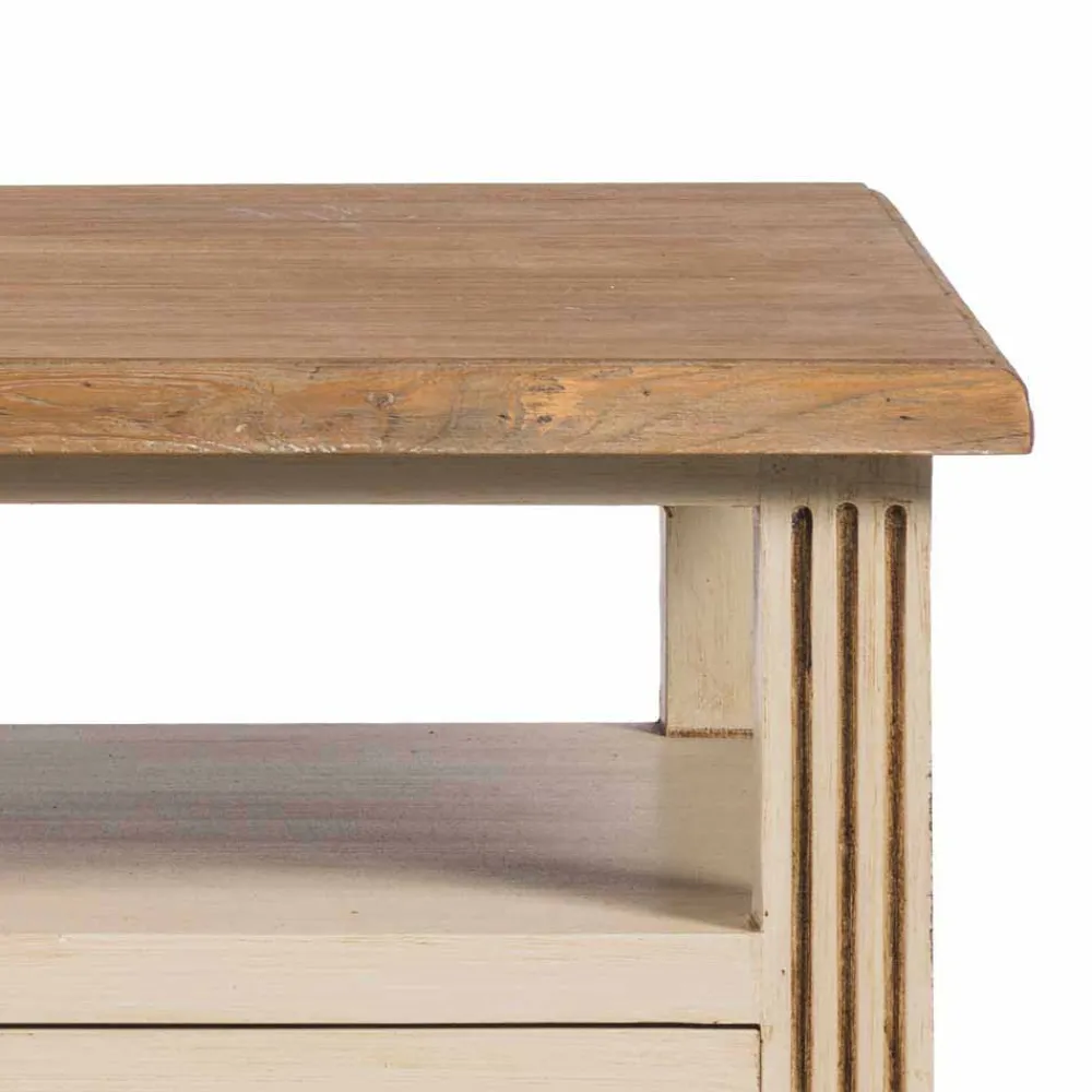 Wohnen Vintage-Lowboard Helsing aus Massivholz