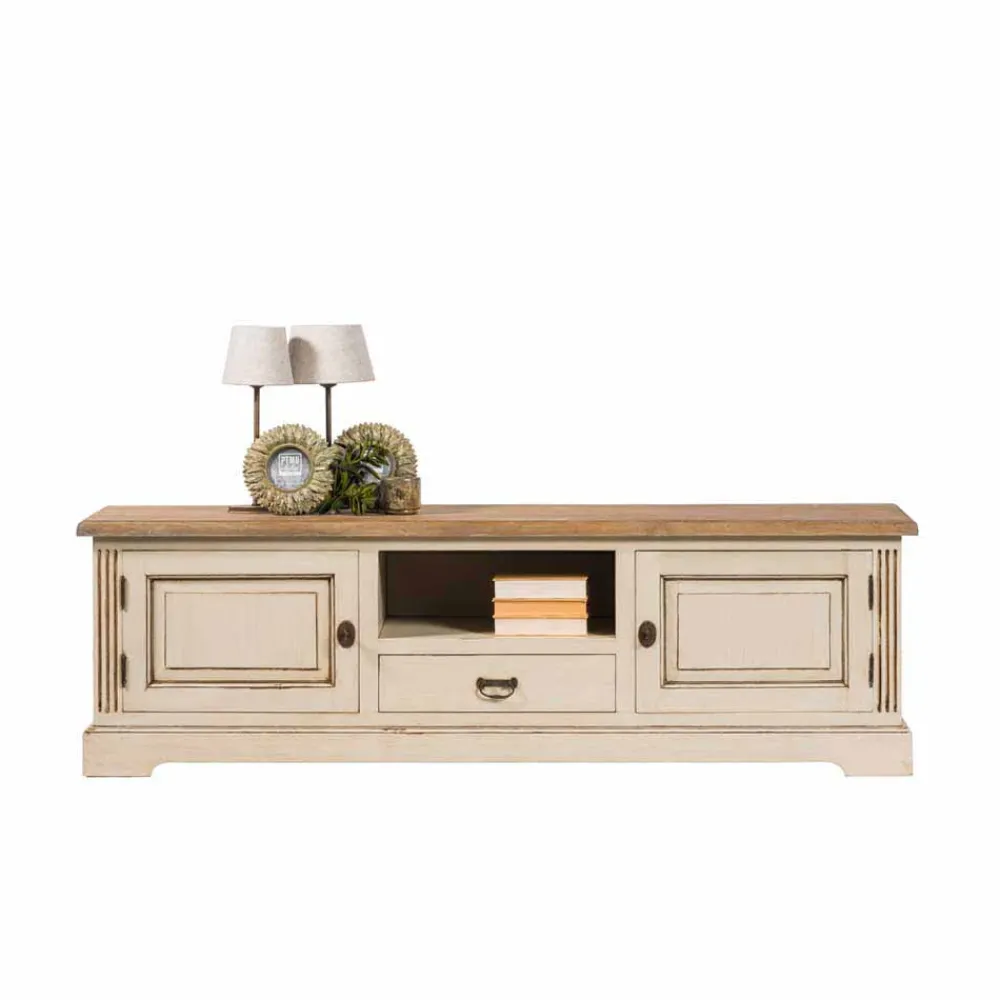 Wohnen Vintage Möbel*Vintage-TV-Lowboard Helsing im Landhausstil