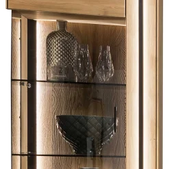 Wohnen Vitrine aus Asteiche Massivholz - Slaraduva