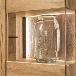 Wohnen Esszimmer-Vitrinen|Vitrinen*Vitrine aus Wildeiche geölt - Slaraduva