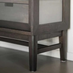 Wohnen Esszimmer-Vitrinen|Vitrinen*Vitrine in Dunkelbraun Eiche - Kuana