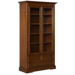 Wohnen Vitrinen|Wohnzimmer-Vitrinen*Vitrine in Walnuss Braun - Istefanio