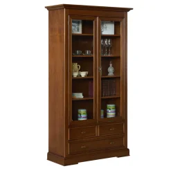 Wohnen Vitrinen|Wohnzimmer-Vitrinen*Vitrine in Walnuss Braun - Istefanio