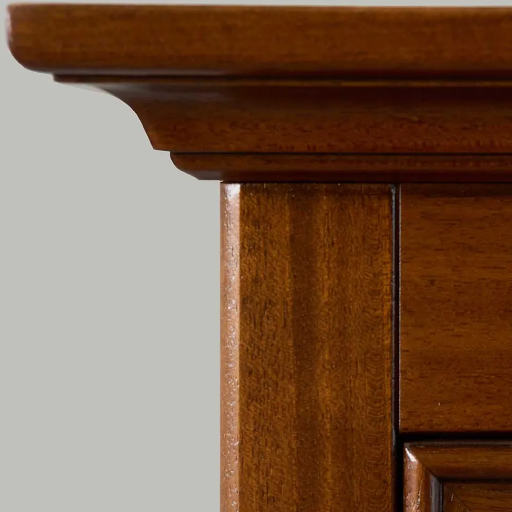 Wohnen Vitrinen|Wohnzimmer-Vitrinen*Vitrine in Walnuss Braun - Istefanio