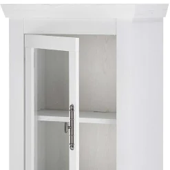 Wohnen Vitrinen|Wohnzimmer-Vitrinen*Vitrine in weißer Holzoptik Pinie - Liancos