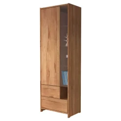 Wohnen Vitrine Salomonia aus Kernbuche Massivholz