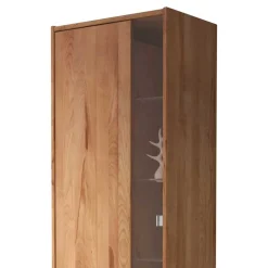 Wohnen Vitrine Salomonia aus Kernbuche Massivholz