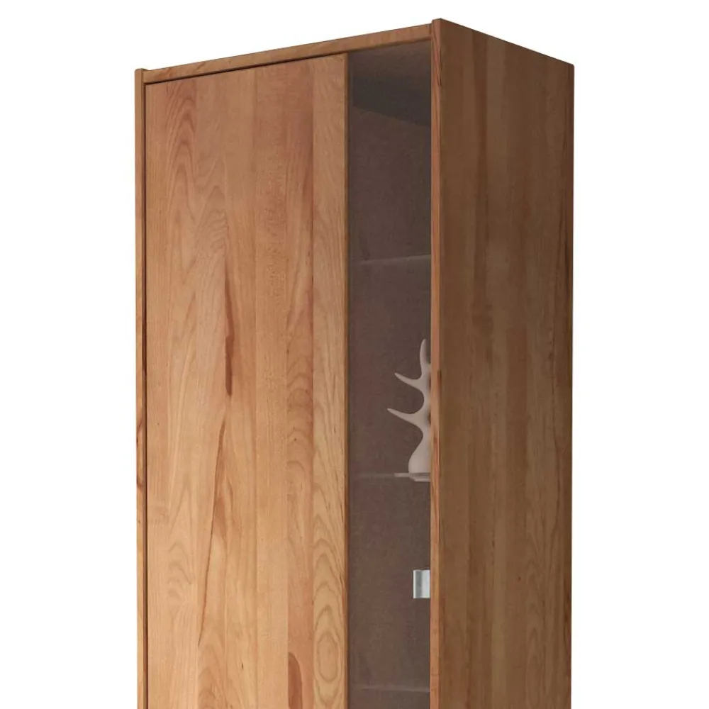 Wohnen Vitrine Salomonia aus Kernbuche Massivholz