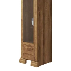 Wohnen Esszimmer-Vitrinen*Vitrine Vaskov aus Wildeiche Massivholz